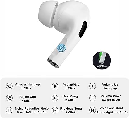 A9 Pro Smart Touch Screen Earbuds ANC with APP (Original Quality)